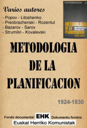 Metodología de la planificación. 1924-1930